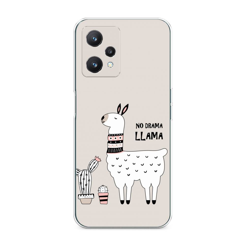 фото Силиконовый чехол "no drama llama" на realme 9 pro awog