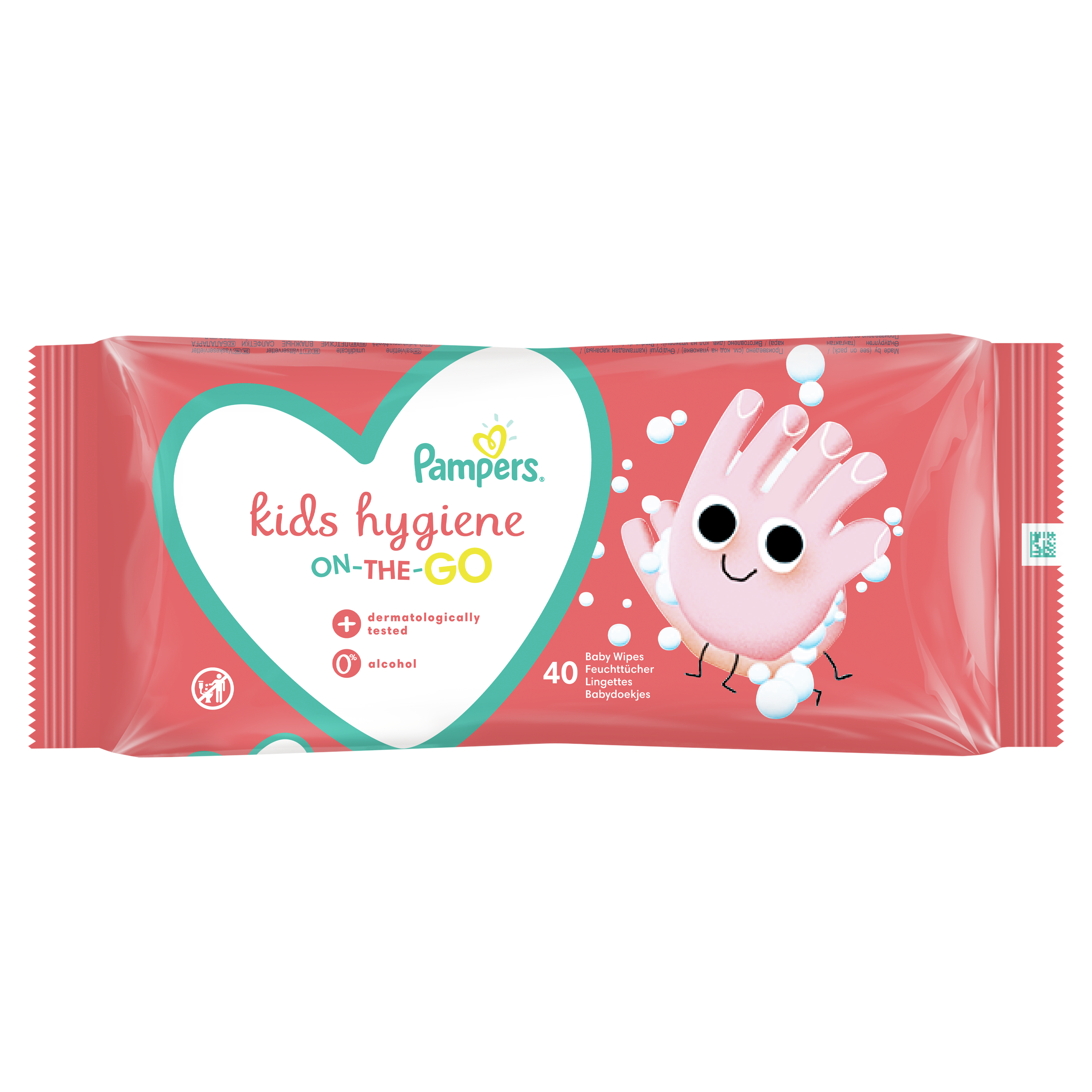 Салфетки влажные Pampers Kids hygiene детские 40шт