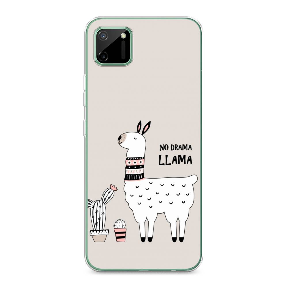 

Чехол Awog на Realme C11 2020 "No drama LLama", Разноцветный, 253850-2