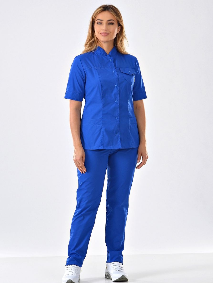 фото Костюм медицинский женский medicalwear марго 107 синий 44 ru