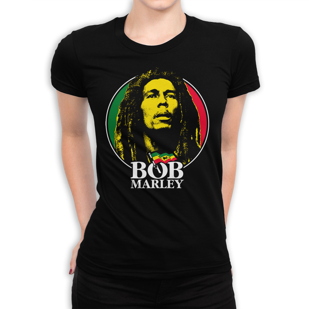 

Футболка женская Dream Shirts Боб Марли 999562111 черная L, Боб Марли 999562111