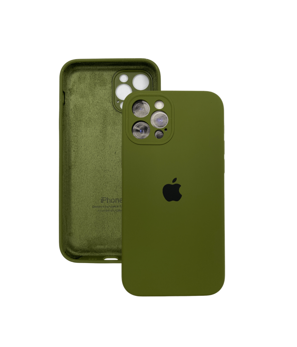 фото Чехол силиконовый для iphone 12 pro с защитой камеры maksud-aks