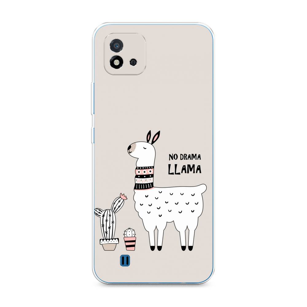 

Чехол Awog на Realme C20 "No drama LLama", Разноцветный, 254850-2