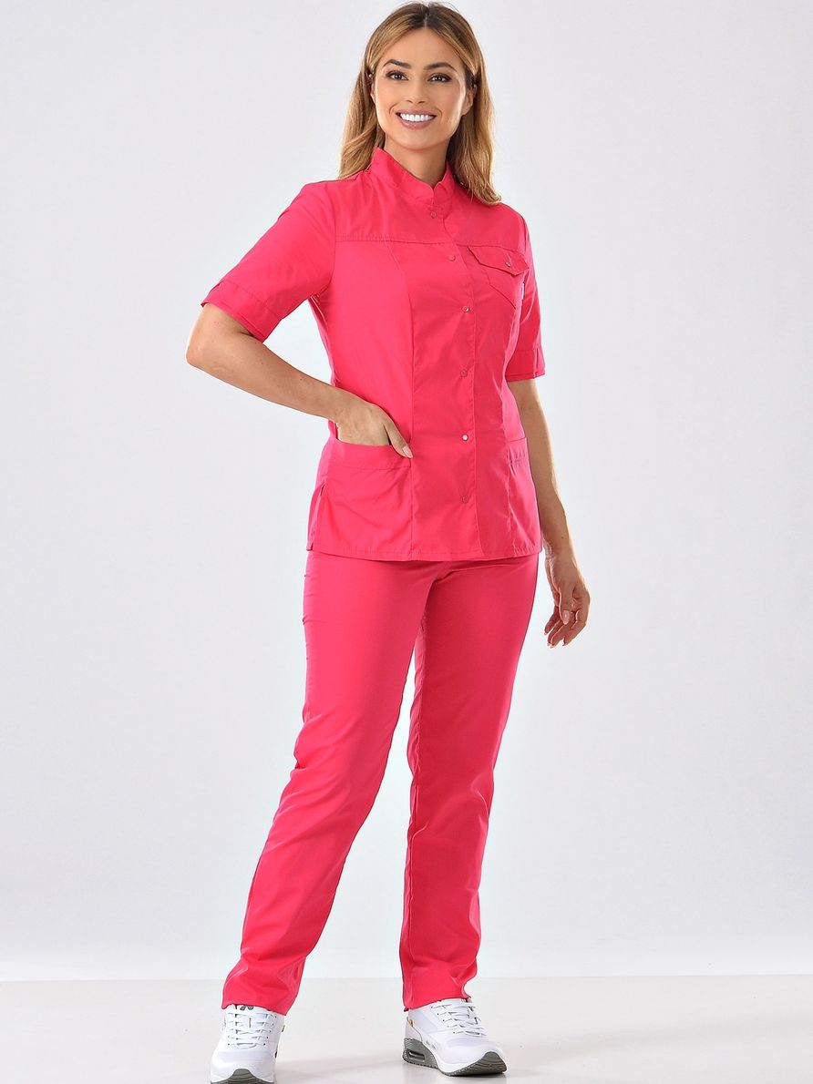 фото Костюм медицинский женский medicalwear марго 107 розовый 46 ru