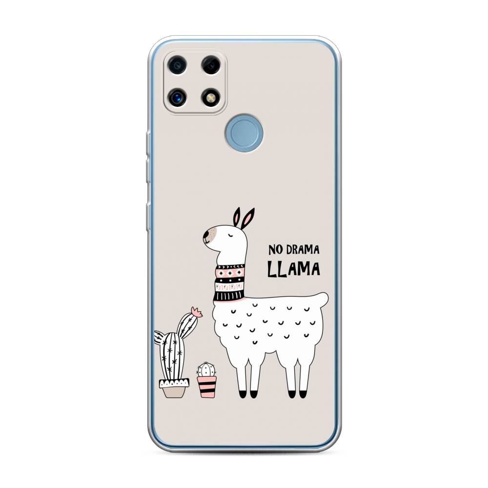 

Чехол Awog на Realme C25/C25s "No drama LLama", Разноцветный, 256950-2