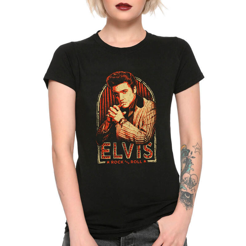 

Футболка женская Dream Shirts Элвис Пресли 999564111 черная XL, Элвис Пресли 999564111