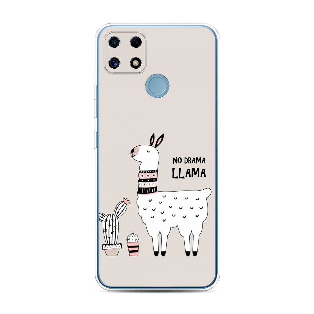 

Чехол Awog на Realme C25/C25s "No drama LLama", Разноцветный, 257450-2