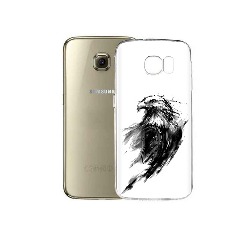 Чехол MyPads Tocco для Samsung Galaxy C5 Pro чб птица (PT61139.577.670)