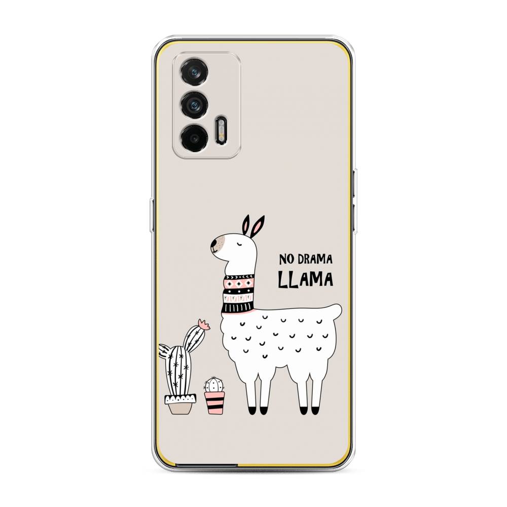 фото Силиконовый чехол "no drama llama" на realme gt awog