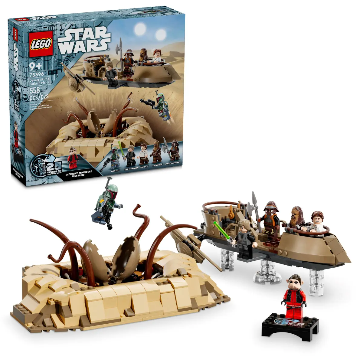 

Конструктор Lego Star Wars Пустынный Скиф и яма Сарлакка, 558 деталей, 75396