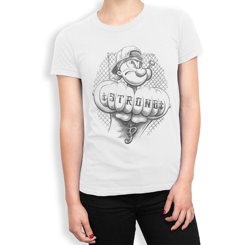 

Футболка женская Dream Shirts Моряк Попай 10005231 белая S, Моряк Попай 10005231