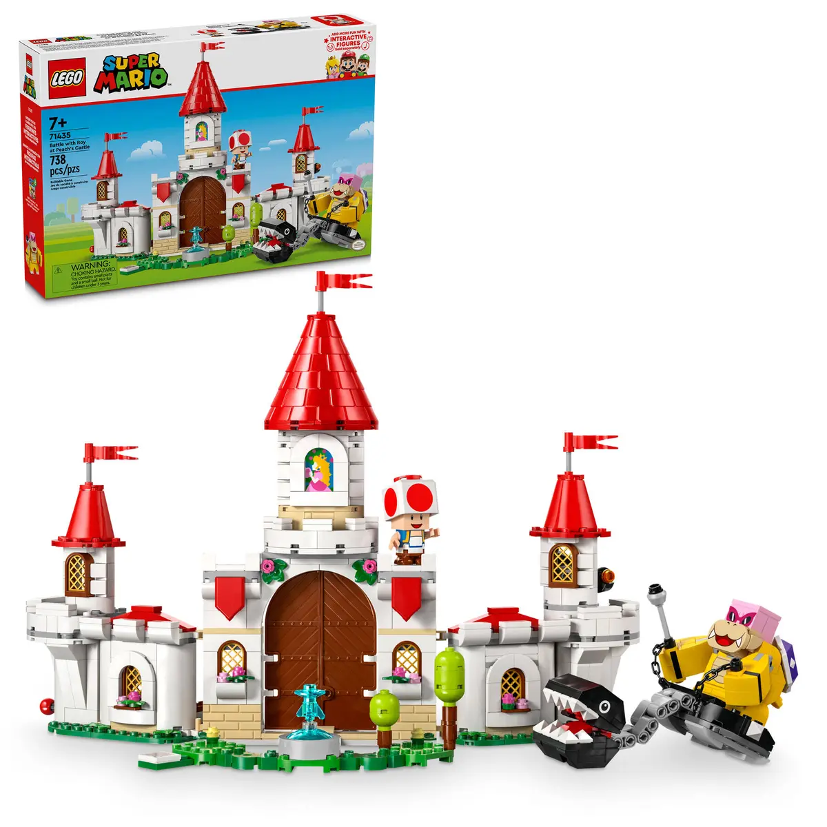 

Конструктор Lego Super Mario Битва с Роем в замке принцессы Пич, 738 деталей, 71435