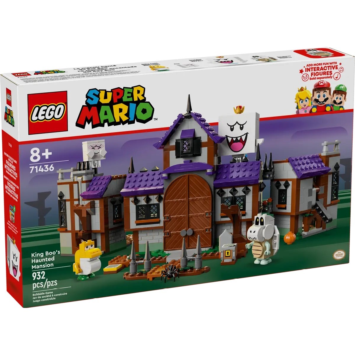 

Конструктор Lego Super Mario Mario King Boos Haunted Mansion Особняк короля Бу 71436