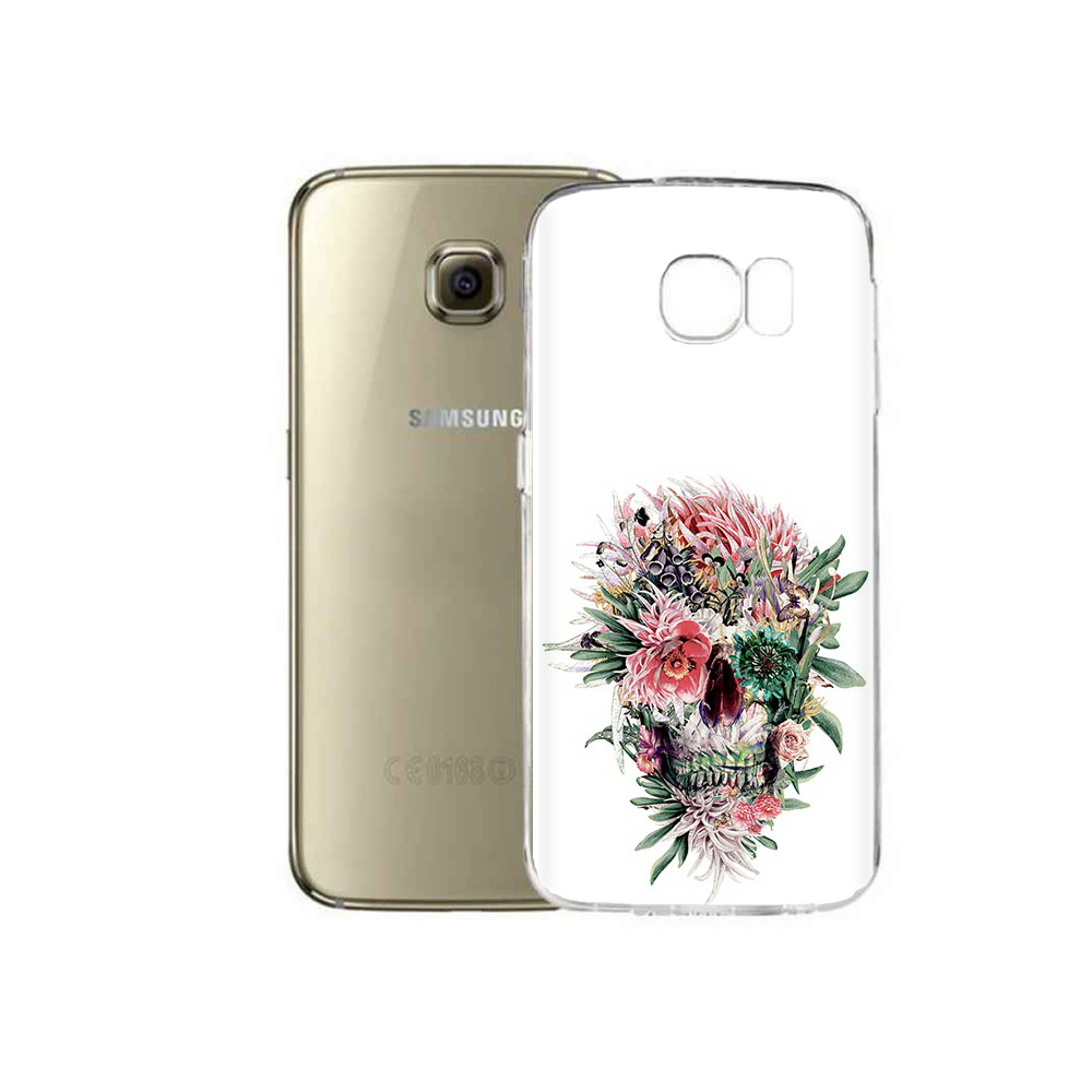 

Чехол MyPads Tocco для Samsung Galaxy C5 Pro череп из цветов (PT61139.577.677), Прозрачный, Tocco