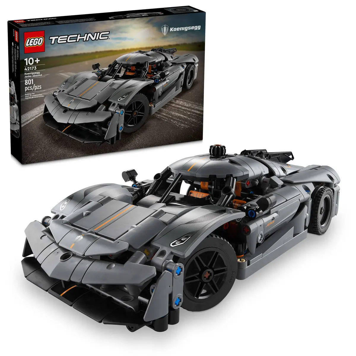 

Конструктор Lego Technic Koenigsegg Jesko Absolut Grey Hypercar Серый Гиперкар 42173