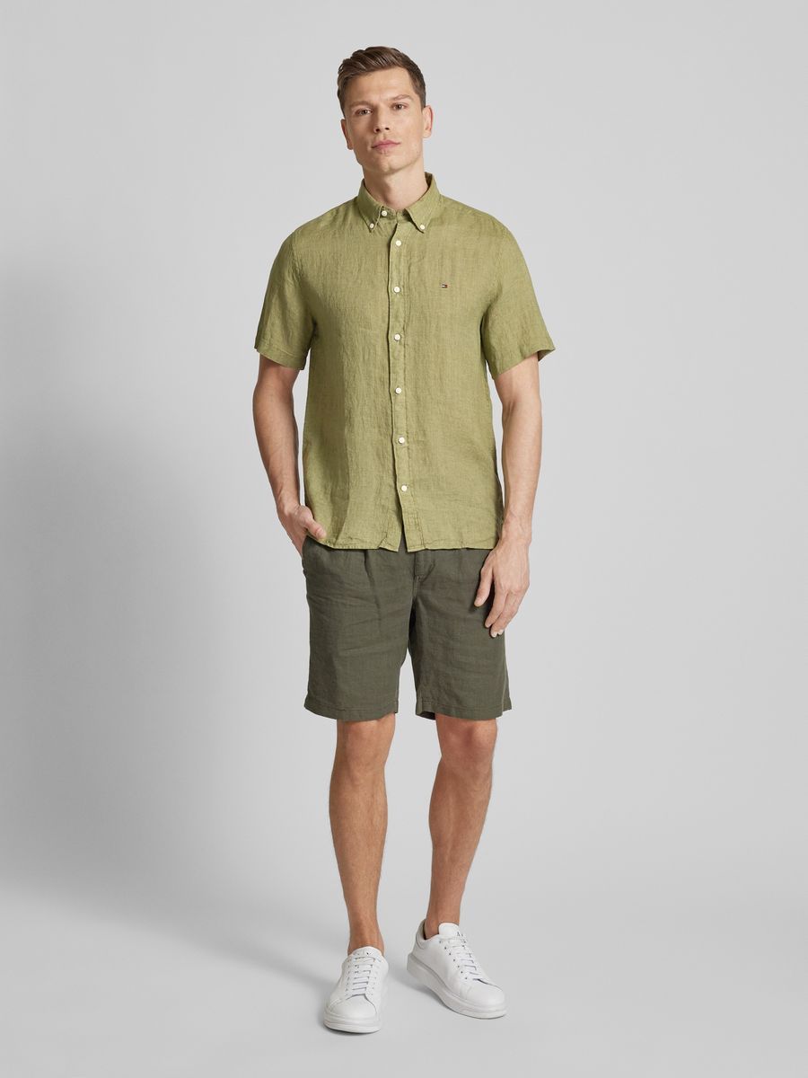 

Рубашка мужская Tommy Hilfiger 19172391 хаки XL, 19172391