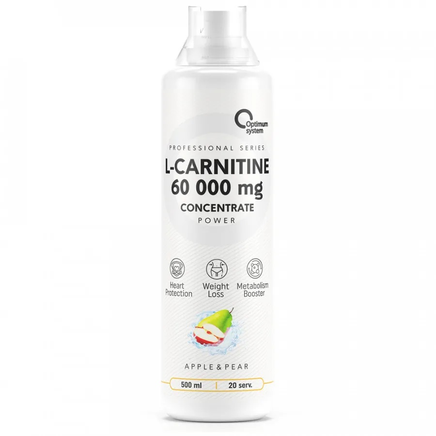 Жиросжигатель Optimum system L-Carnitine Concentrate 60 000 Power apple-pear 500 мл