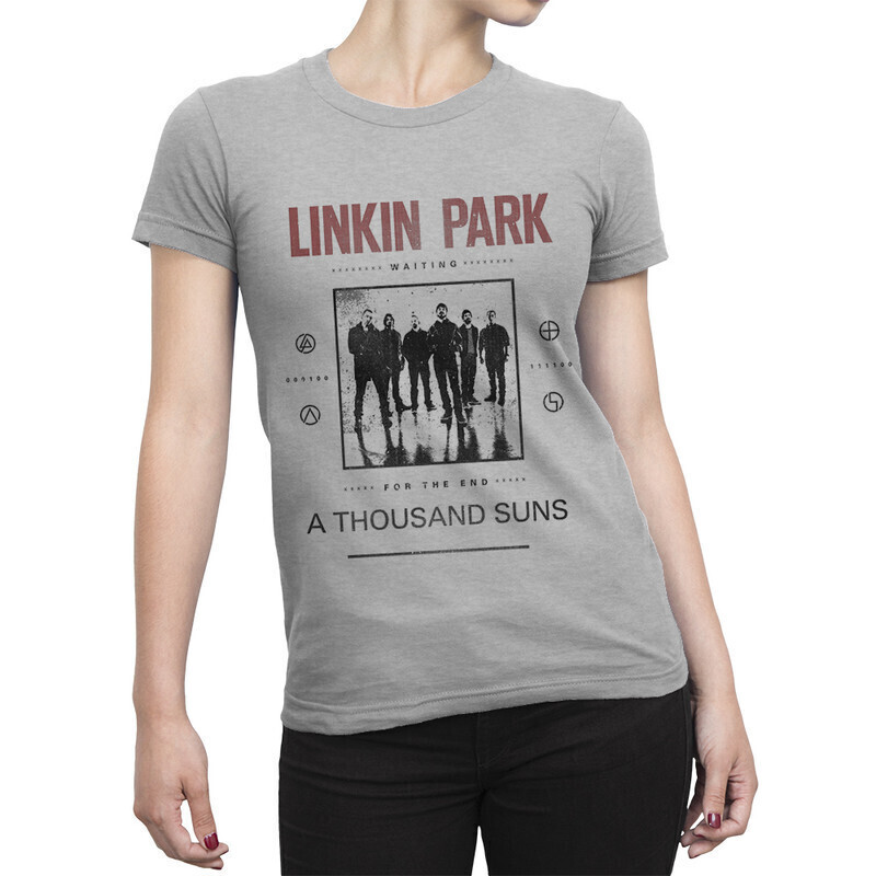 

Футболка женская Dream Shirts Linkin Park 10005341 серая L, Linkin Park 10005341