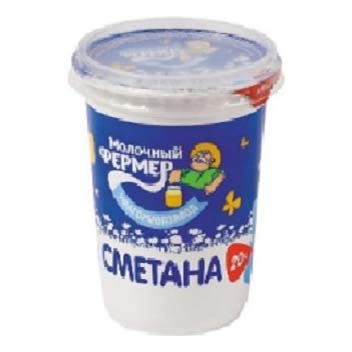 фото Сметана молочный фермер 20% 450 г бзмж