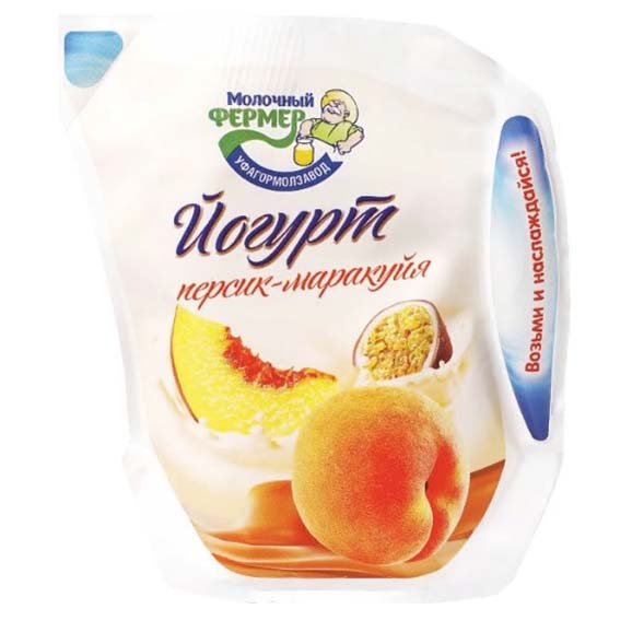 

Питьевой йогурт Молочный фермер персик-маракуя 2,5% 450 г бзмж