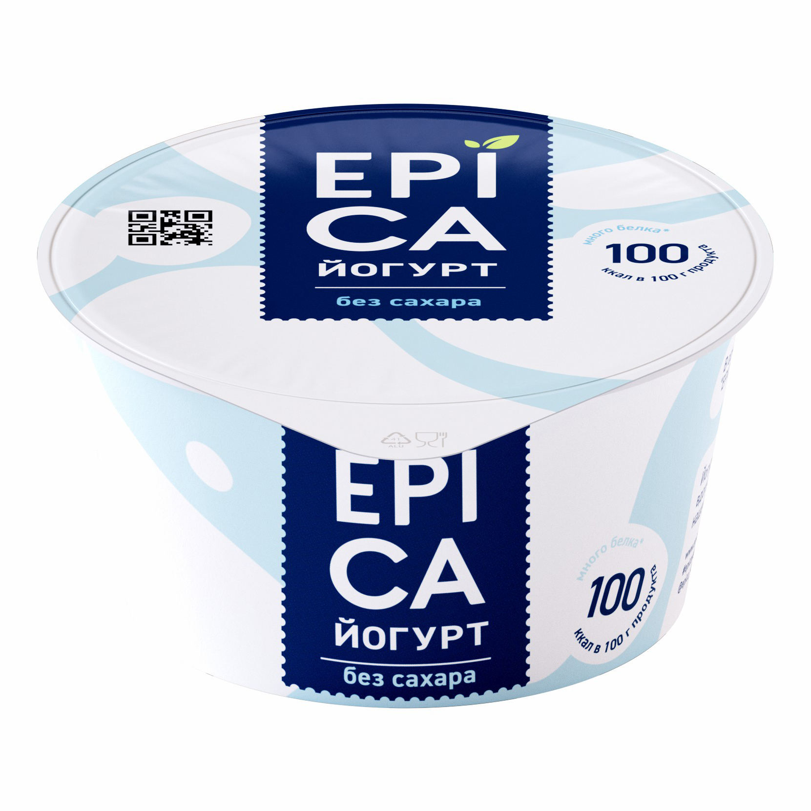 Йогурт Epica натуральный 6% 130 г бзмж