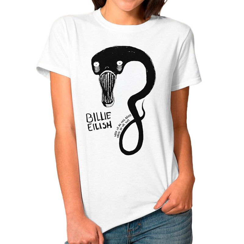 

Футболка женская Dream Shirts Билли Айлиш 10005371 белая S, Билли Айлиш 10005371
