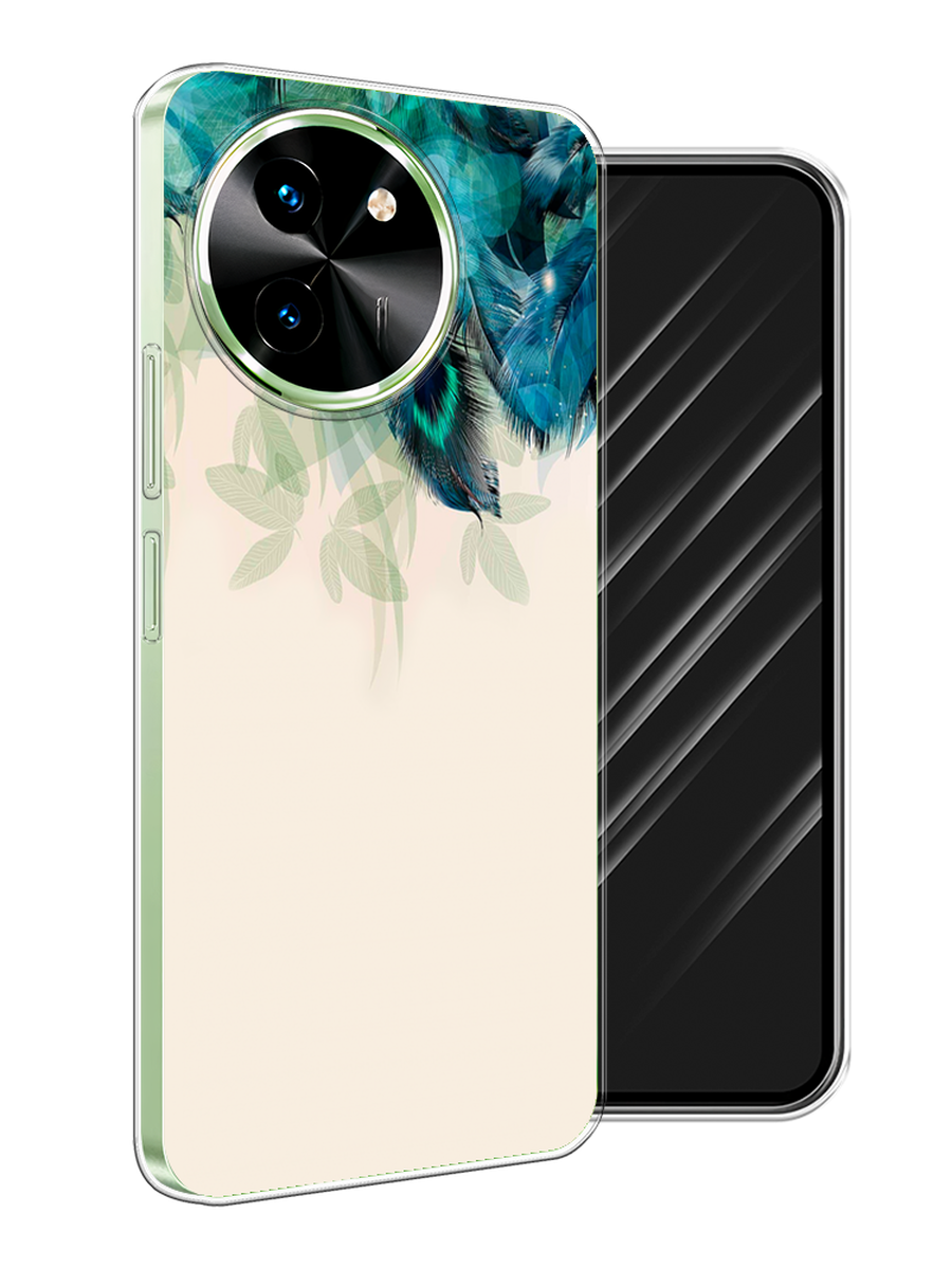 

Чехол Awog на Vivo T3x/Y38 5G "Перья голубого цвета", Бежевый;синий;бирюзовый, 2610750-1