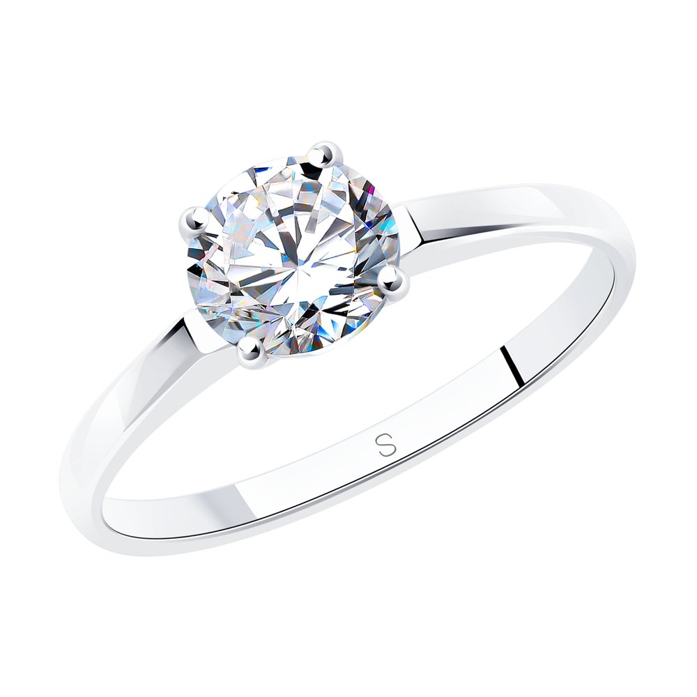

Кольцо из серебра р. 17 ЯХОНТ Золотой 32502, фианит, 32502