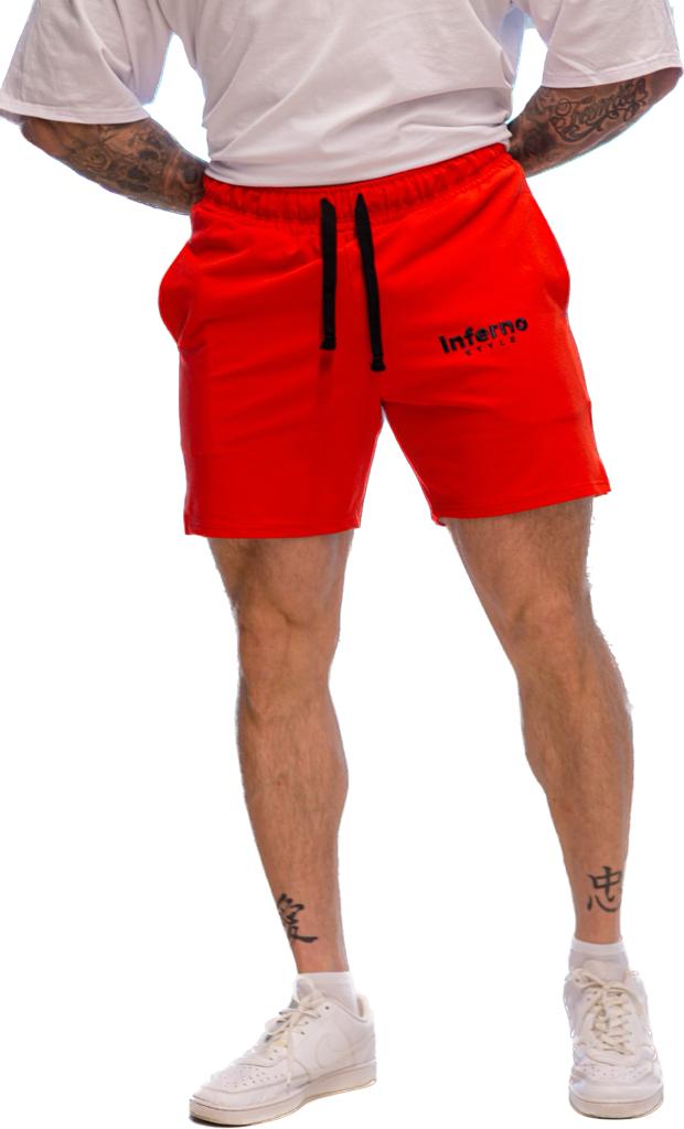 Спортивные шорты мужские INFERNO style Ш-007-001 красные M