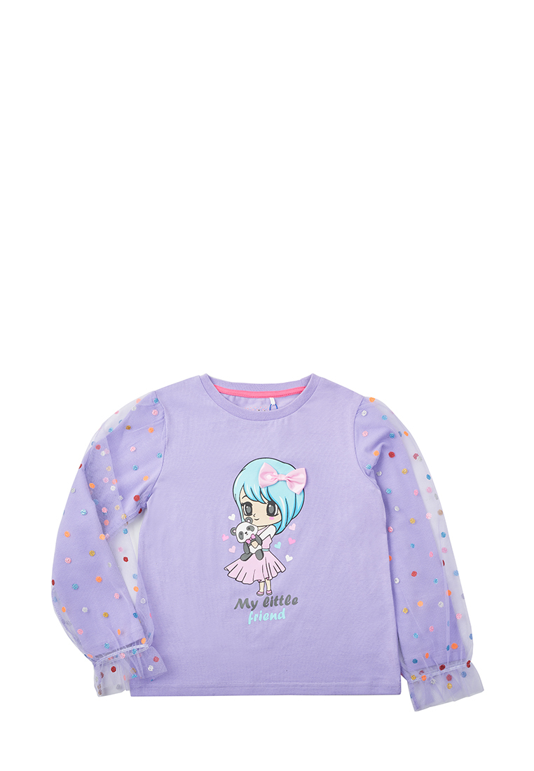 Лонгслив детский Max&Jessi AW23C41703313, фиолетовый, 98