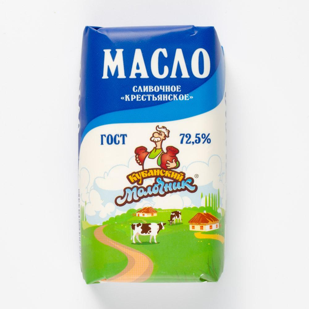 Сливочное масло Кубанский Молочник Крестьянское 72,5% 170 г