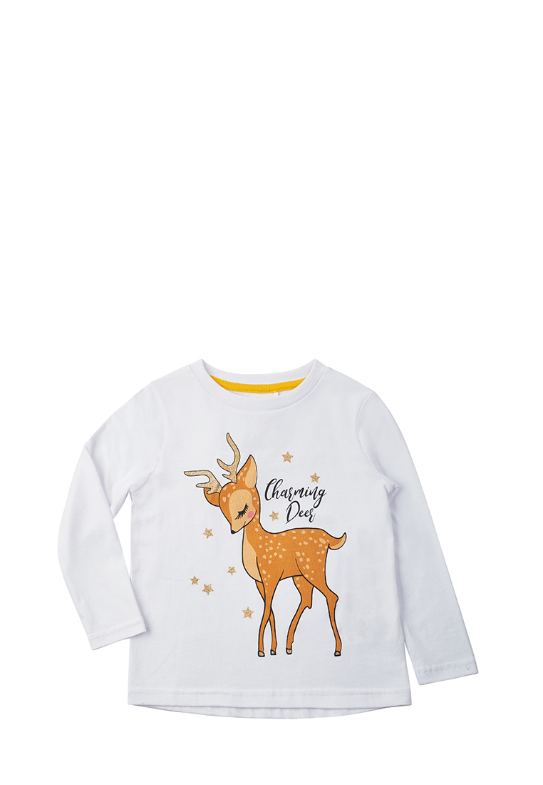 Лонгслив детский Max&Jessi AW23C44503514, белый, 116