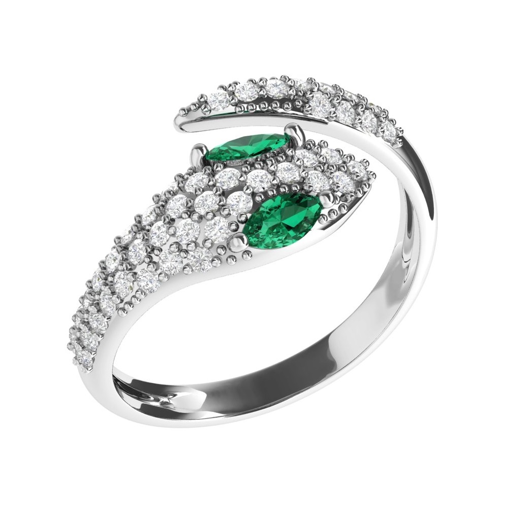 

Кольцо из серебра р. 17,5 ЯХОНТ Золотой 2698652, фианит, 2698652
