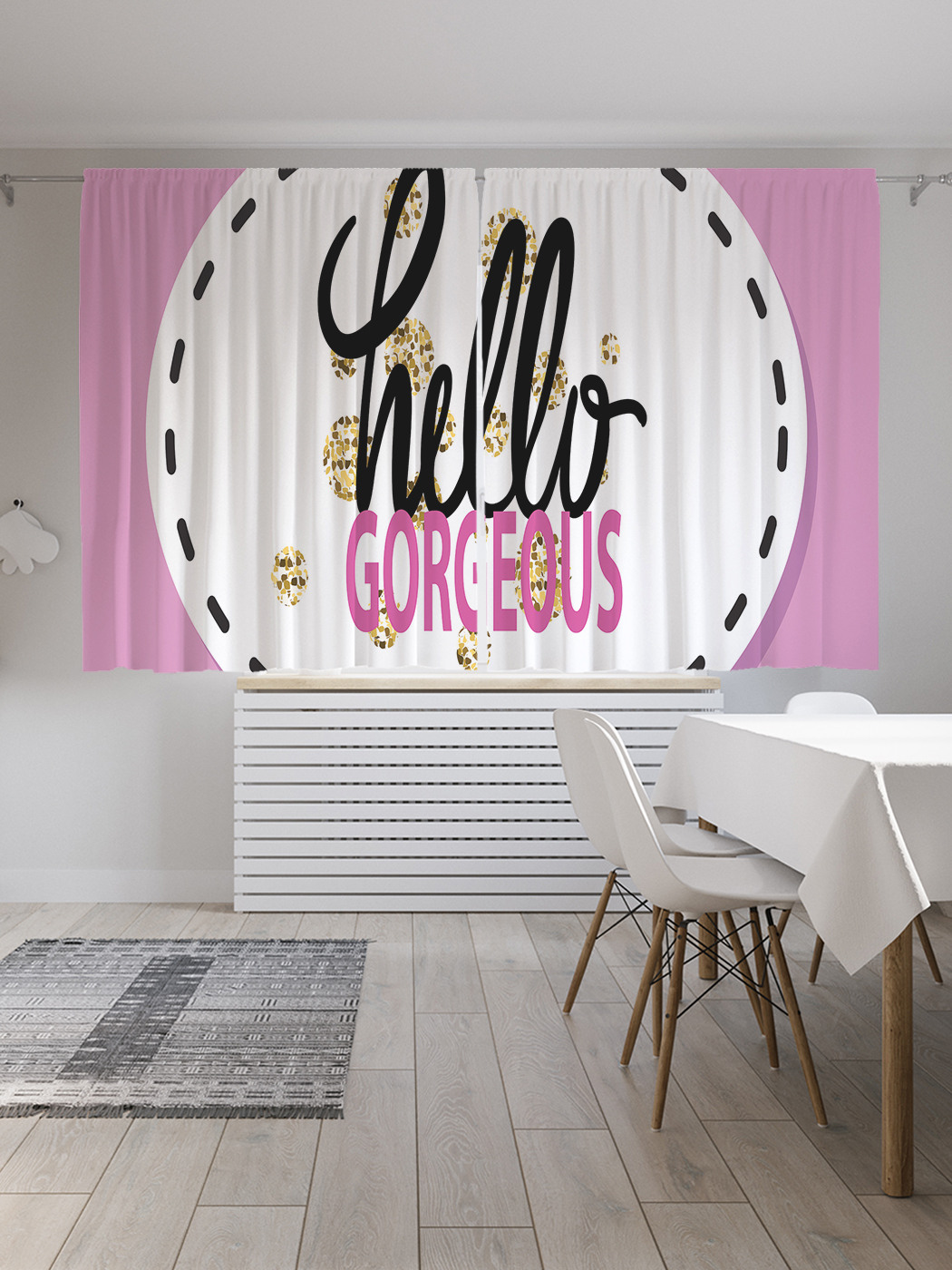 

Шторы JoyArty с фотопечатью "Тарелка красотки" из сатена, 290х180 см, Тарелка красотки