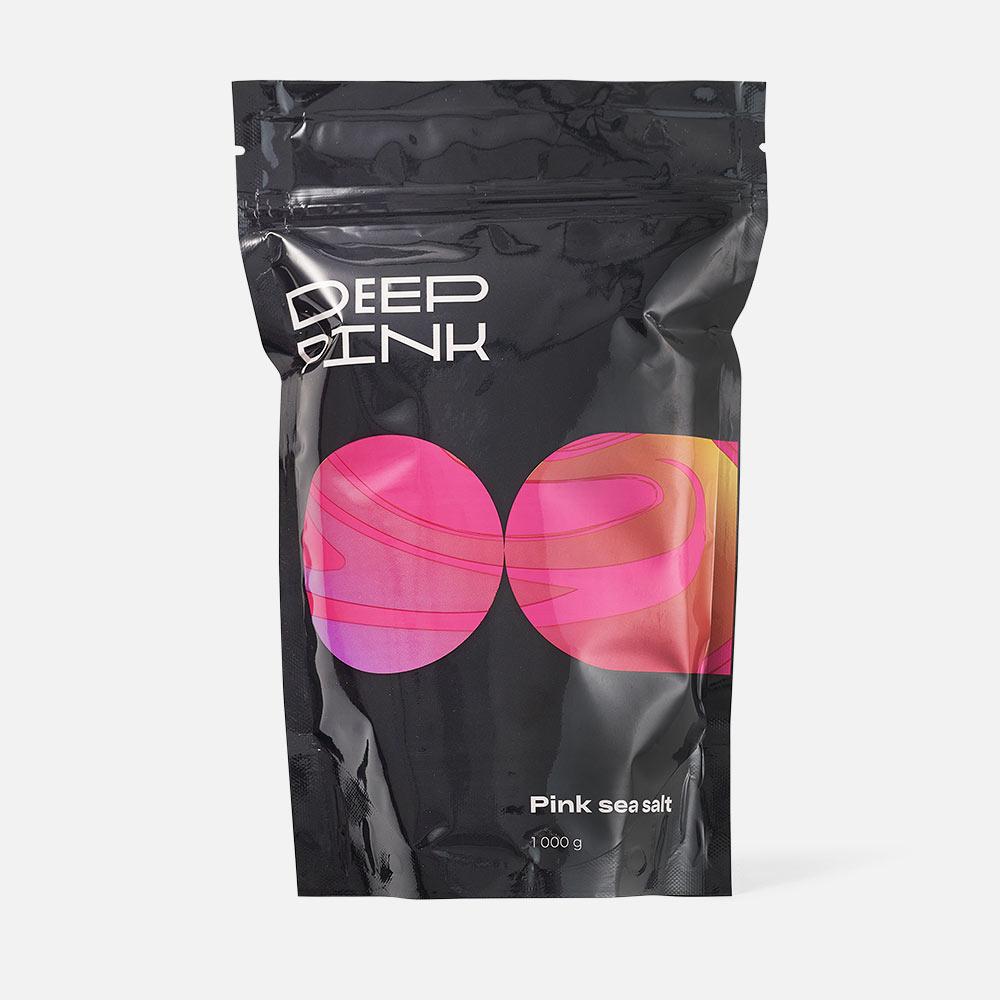 Натуральная морская розовая соль для ванны Deep Pink 1000 г