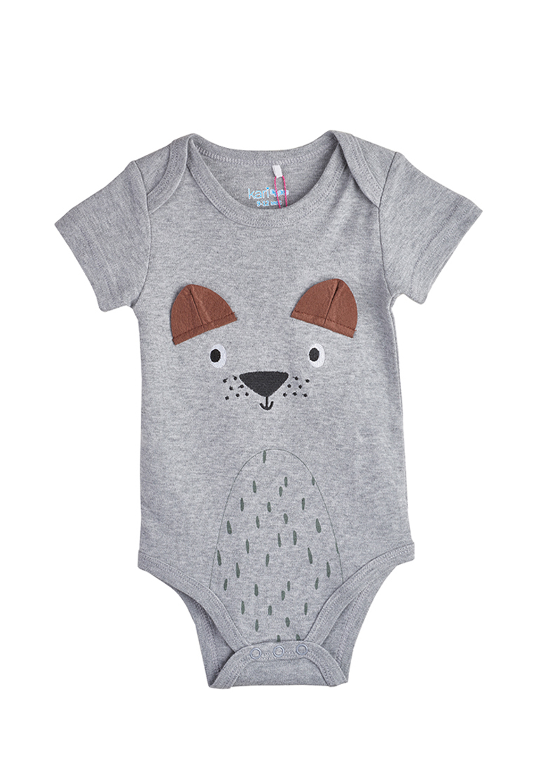 

Боди детское Kari baby AW19B02703411 светло-серый р.62, AW19B02703411