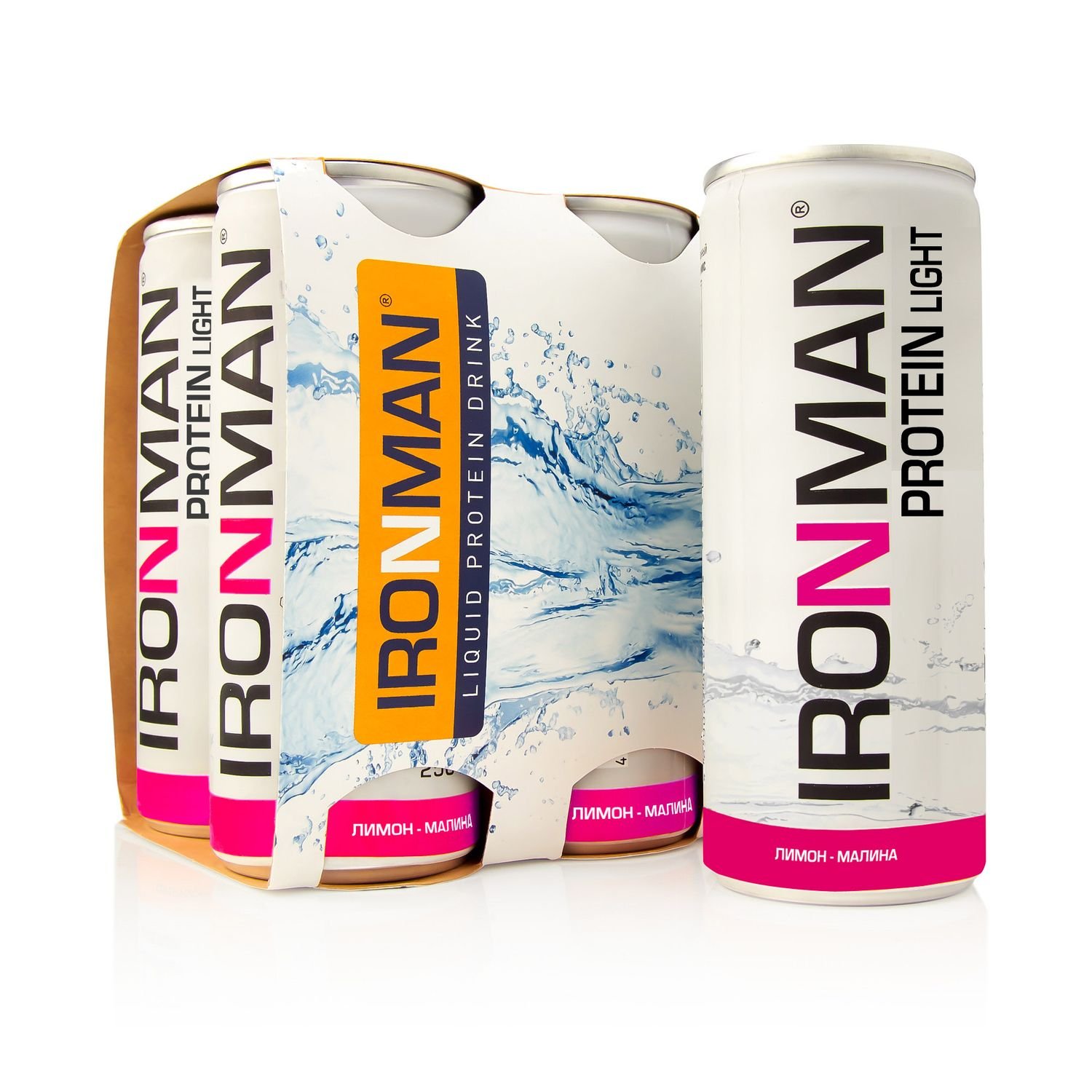 Напиток Ironman Protein Light лимон-малина 250 мл