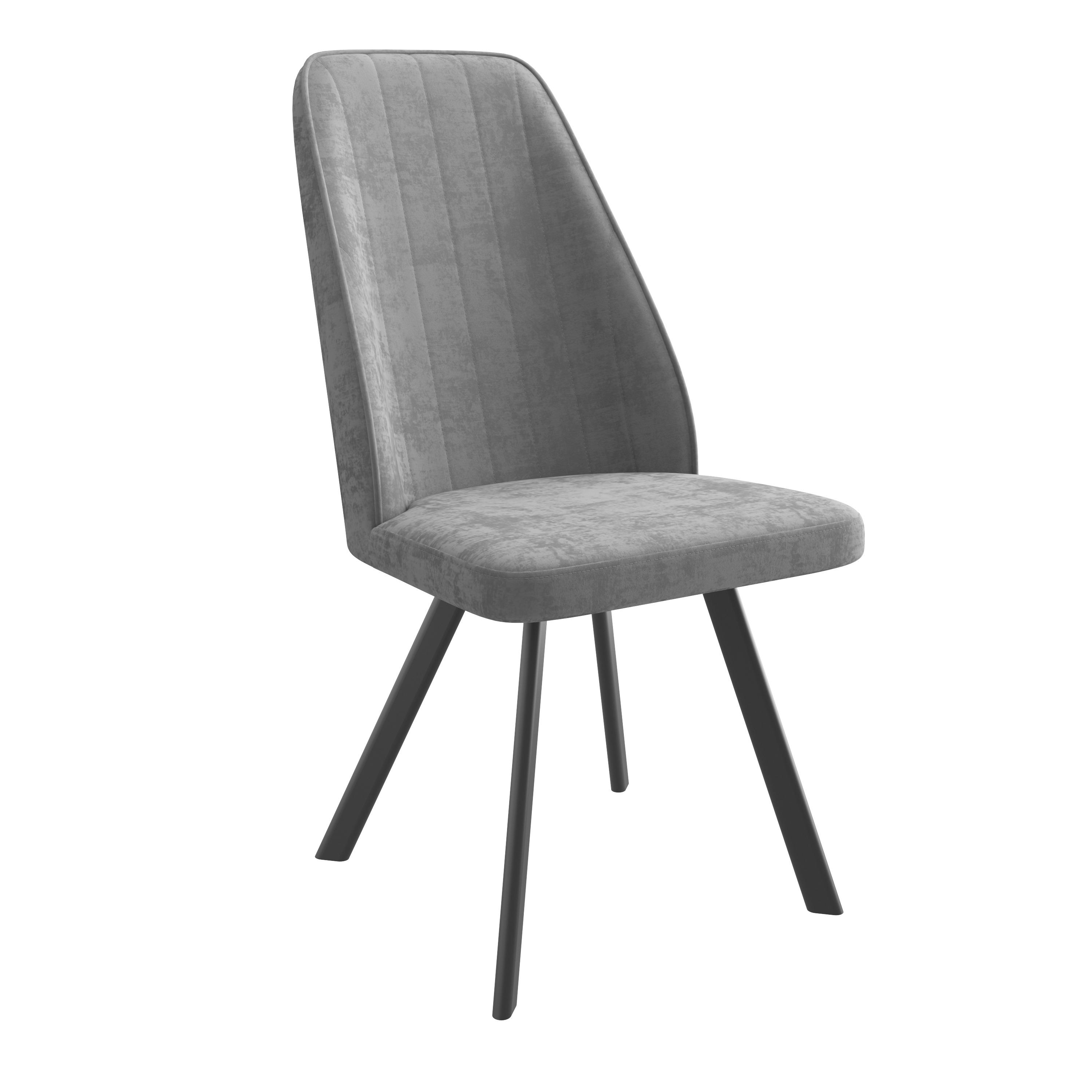 

Стул DikLine 326PRO B22 GREY, ножки черные, комплект 2 шт., 326PRO B22