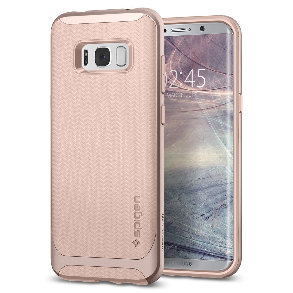 фото Чехол spigen для galaxy s8 plus - neo hybrid - светло-розовый - 571cs21653