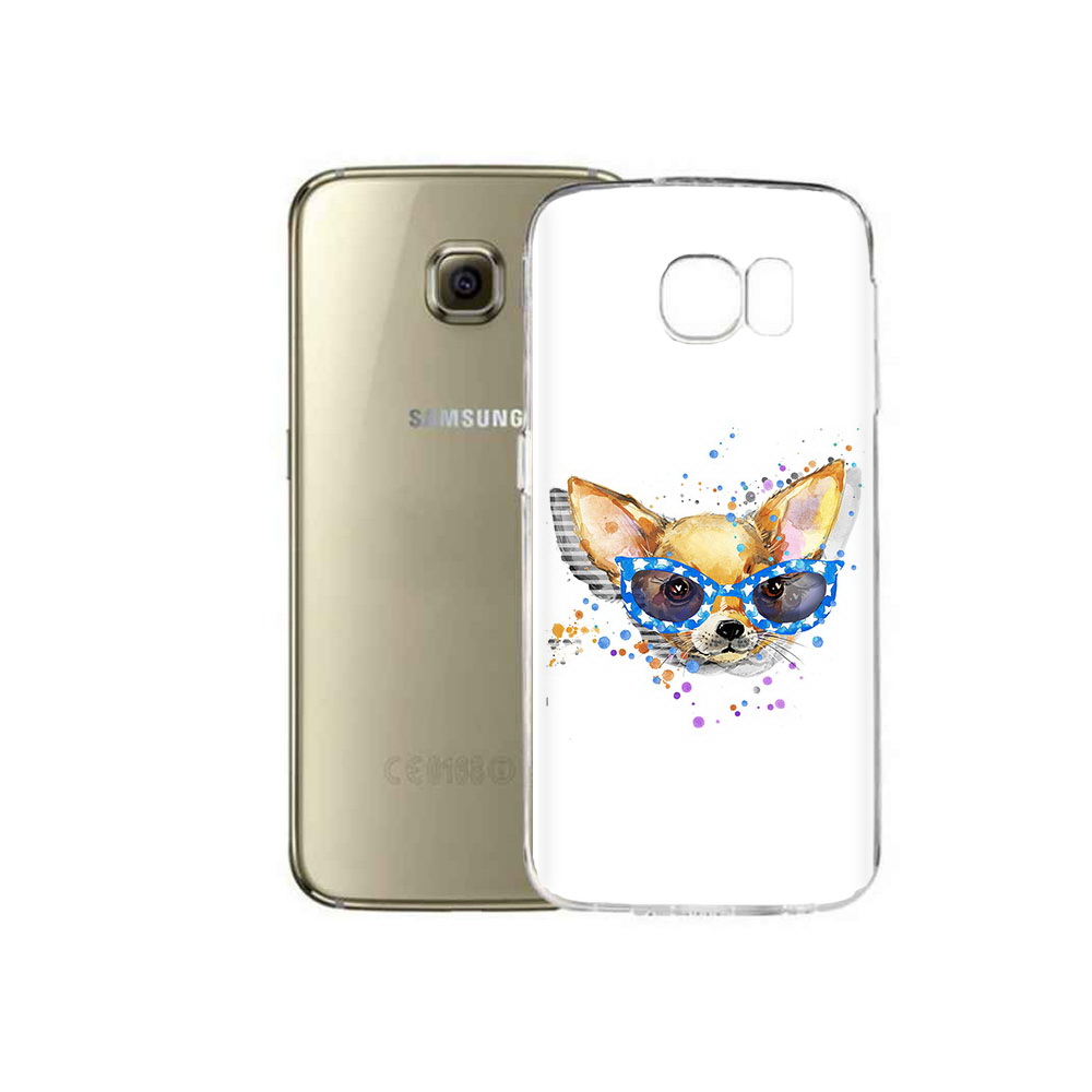 

Чехол MyPads Tocco для Samsung Galaxy C5 Pro чихуа-хуа в очках (PT61139.577.691), Прозрачный, Tocco