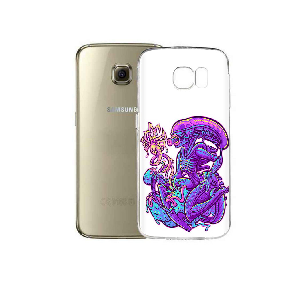 

Чехол MyPads Tocco для Samsung Galaxy C5 Pro чужой фиолетовый цвет (PT61139.577.693), Прозрачный, Tocco