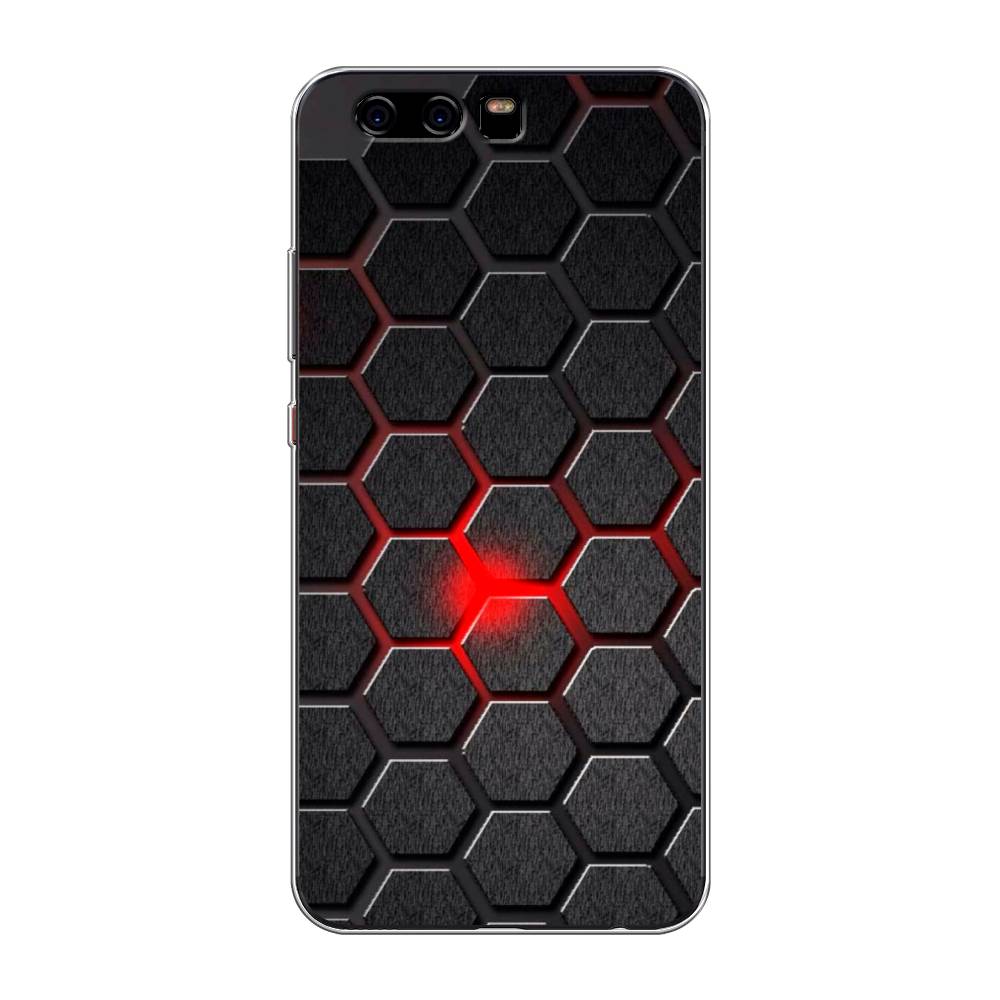 

Чехол для Huawei P10 "Соты красные", Красный;черный;серый, 62250-3