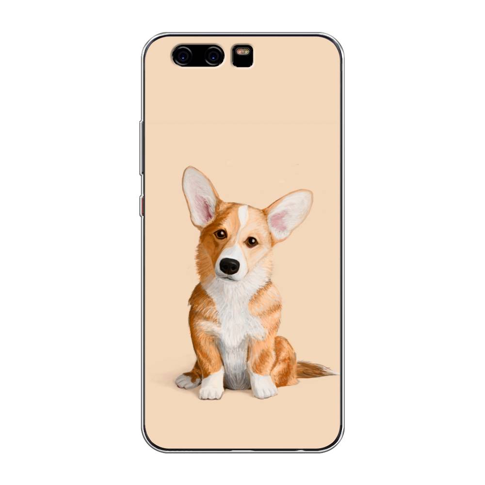 

Чехол для Huawei P10 "Грустный Корги", Коричневый;бежевый, 62250-1