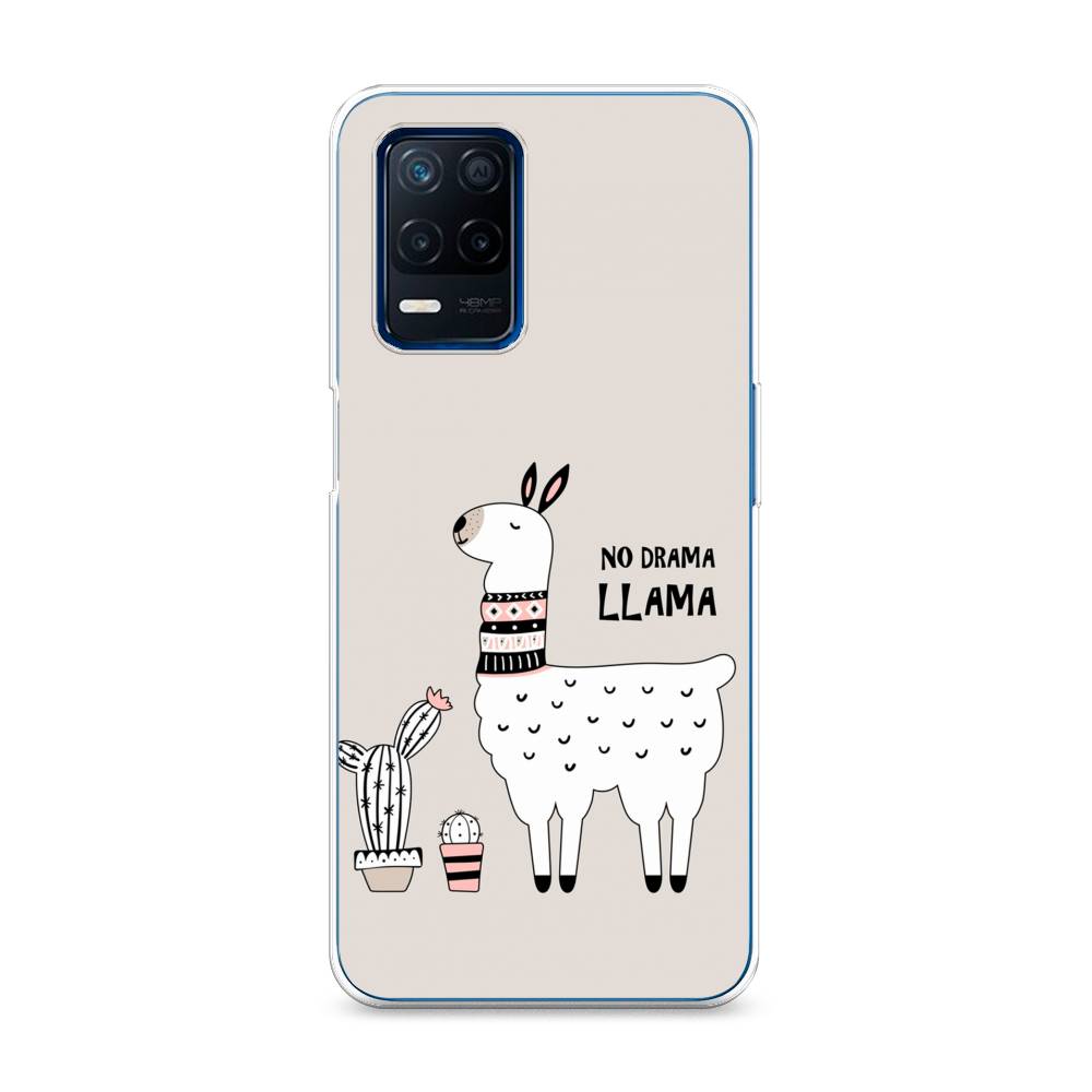 

Чехол Awog на Realme 8 5G/Narzo 30 5G "No drama LLama", Разноцветный, 257150-2
