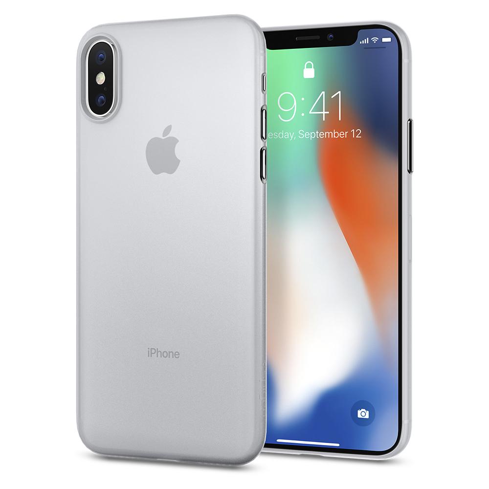 фото Чехол spigen для iphone x / xs - air skin - прозрачный - 057cs22115