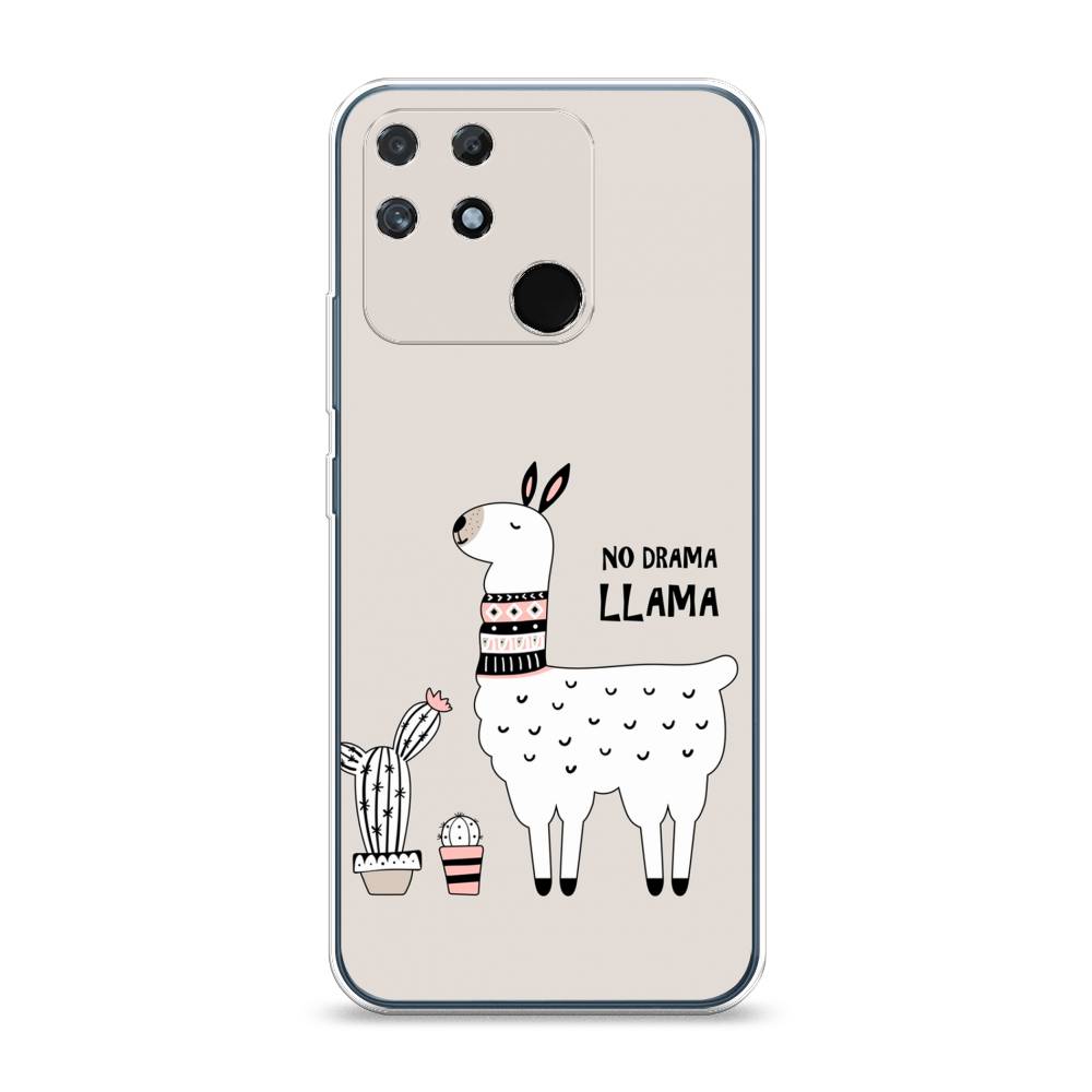 

Чехол Awog на Realme Narzo 50A "No drama LLama", Разноцветный, 258450-2