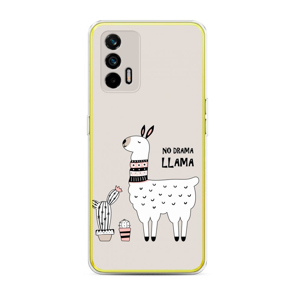 

Чехол Awog на Realme Q3 Pro "No drama LLama", Разноцветный, 256550-2