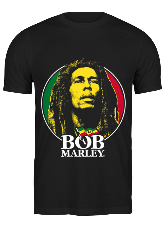 

Футболка мужская Printio Bob marley черная 2XL, Черный, Bob marley