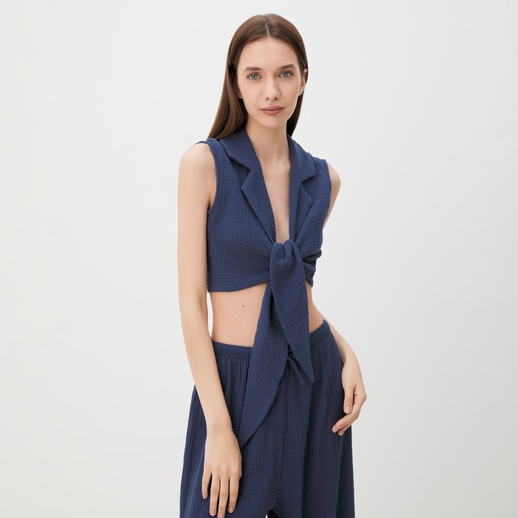 

Топ женский Maison David BLN928-1 синий XL, BLN928-1