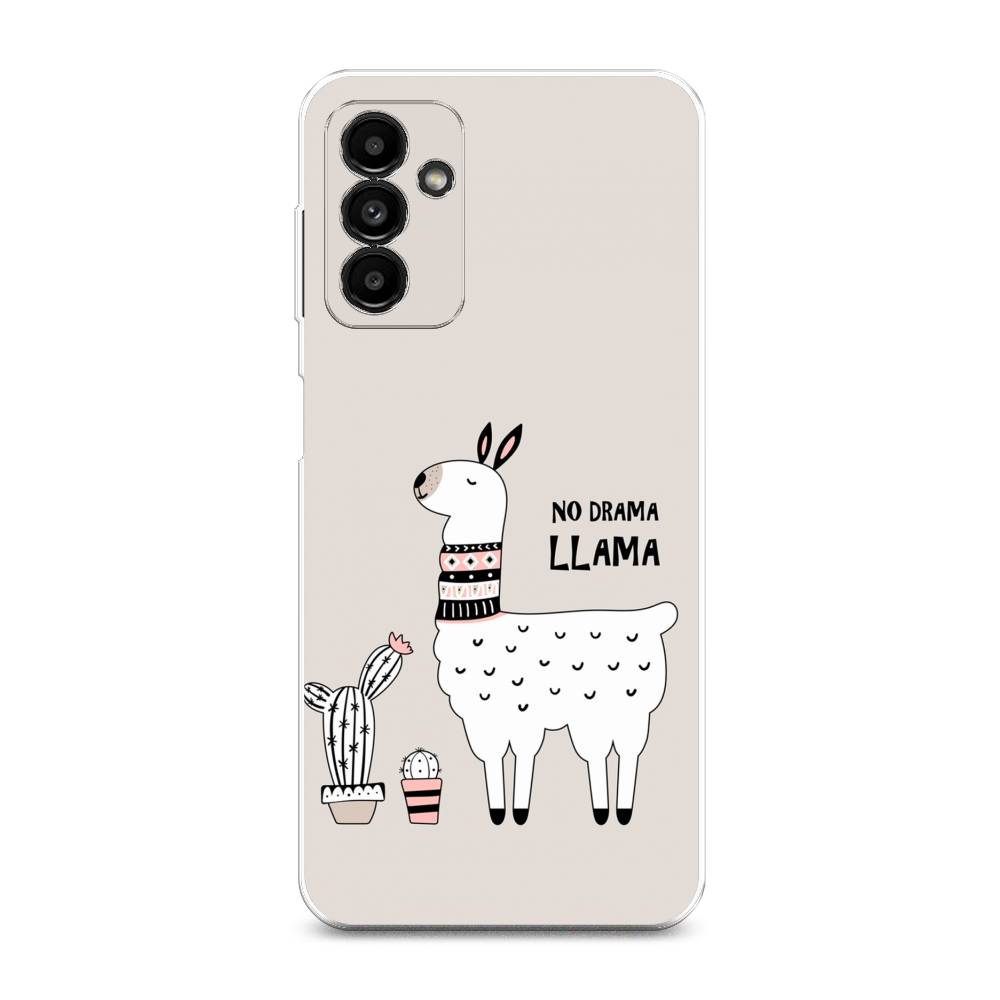 фото Силиконовый чехол "no drama llama" на samsung galaxy a04s awog